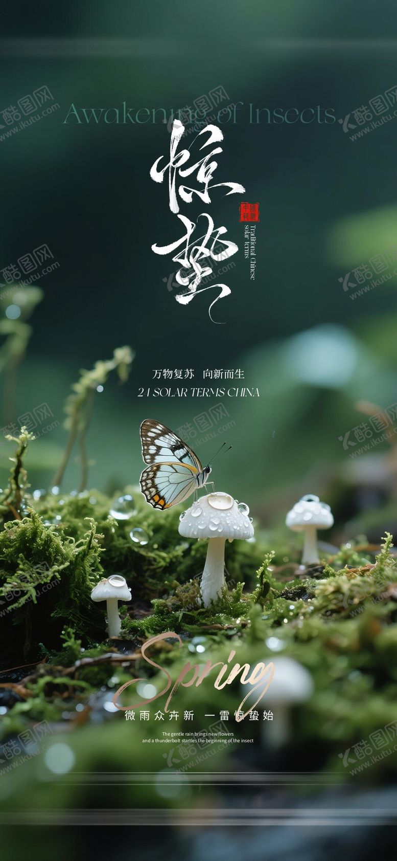 编号：68250802160225328256【酷图网】源文件下载-惊蛰节气海报