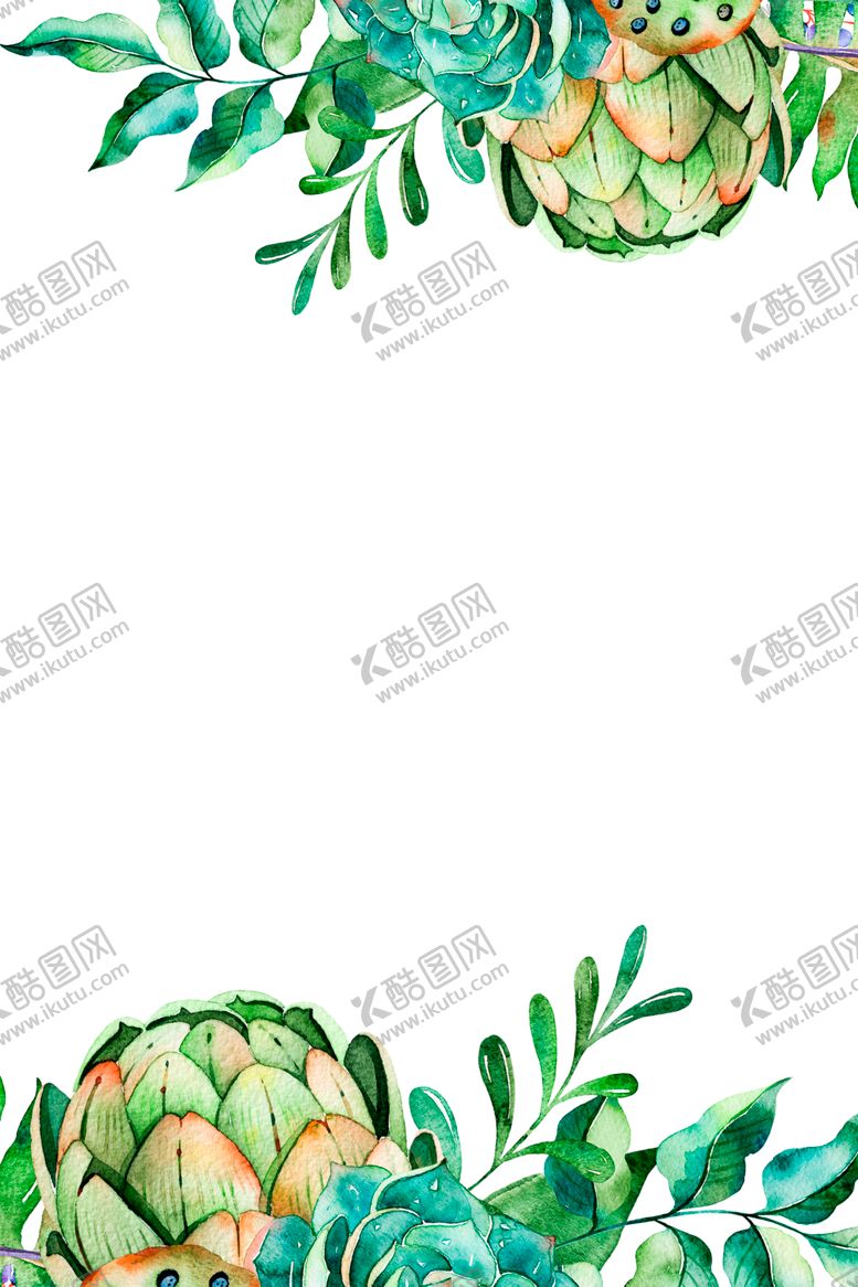 编号：88874410250204262982【酷图网】源文件下载-绿色相框
