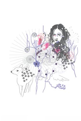 女装人物印花