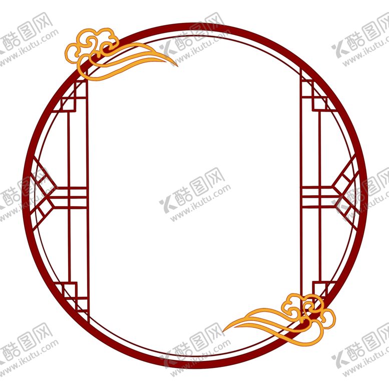 编号：51658010211725192593【酷图网】源文件下载-中国风花纹花边边框素材