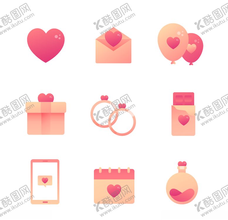 编号：21396406290058229497【酷图网】源文件下载-浪漫情人节元素