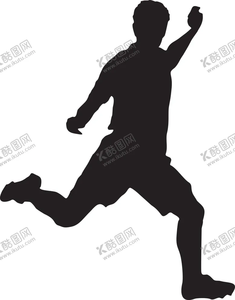 编号：13309105040039035581【酷图网】源文件下载-运动员剪影