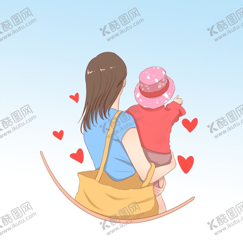 编号：19876401260536213566【酷图网】源文件下载-妈妈抱女儿