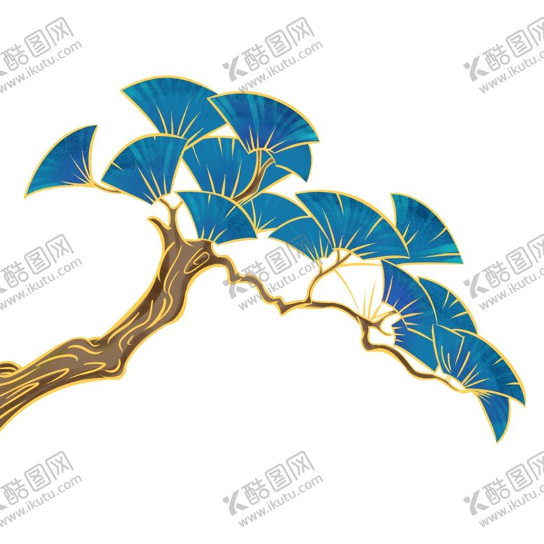 编号：45782502190449485420【酷图网】源文件下载-树叶树枝树干元素素材
