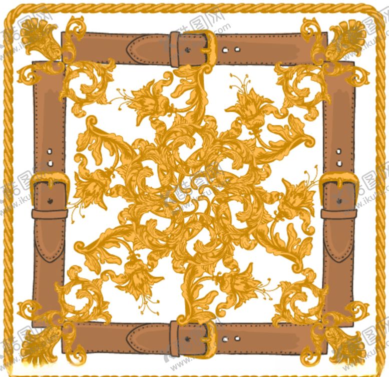 编号：79102610111603304337【酷图网】源文件下载-大牌丝巾图案