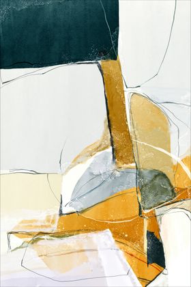 现代北欧抽象玄关画