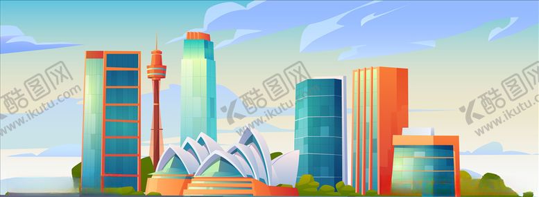 编号：97015207050317394187【酷图网】源文件下载-建筑插画