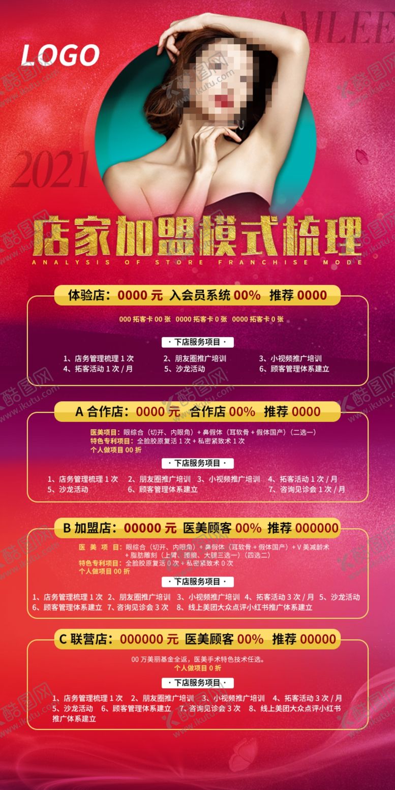 编号：25869709202141484167【酷图网】源文件下载-店家加盟模式梳理朋友圈海报