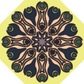 古典少数民族花纹底纹矢量