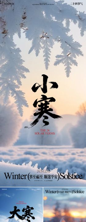 冬天节气海报