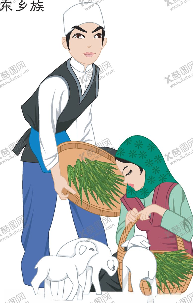 编号：15592510211904295687【酷图网】源文件下载-56个少数民族人物插画