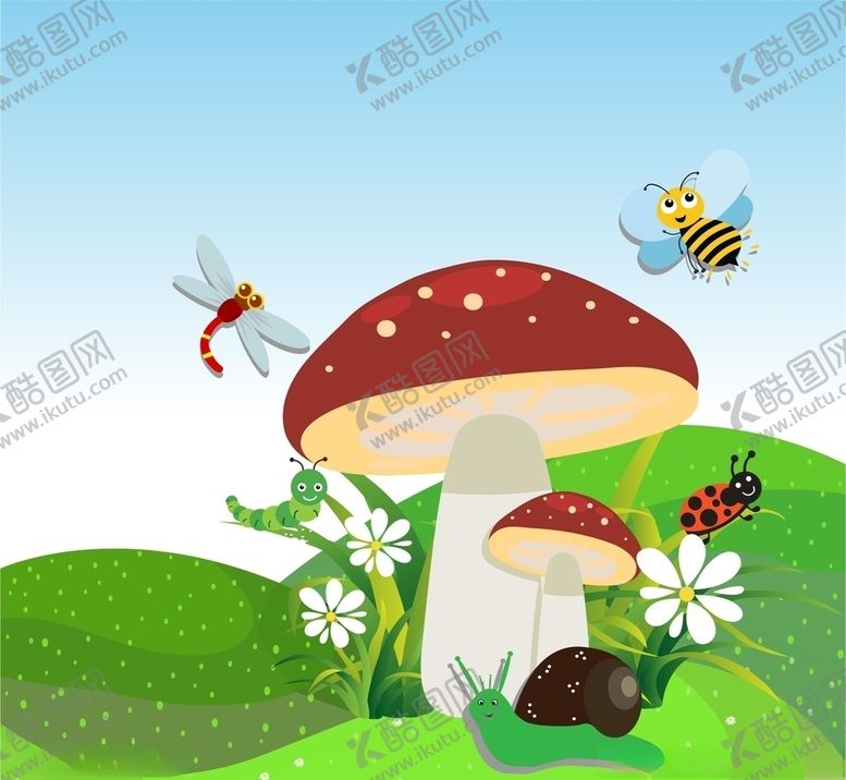编号：78872909160721343583【酷图网】源文件下载-卡通蘑菇