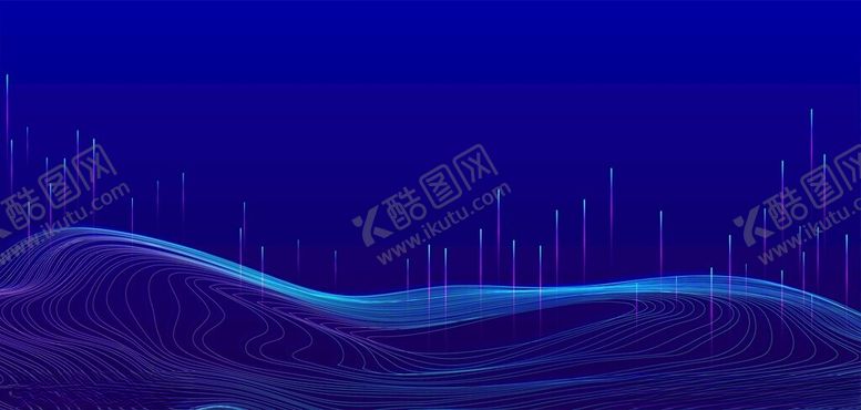 编号：50096311202216155633【酷图网】源文件下载-高端商务风科技线条蓝色背景