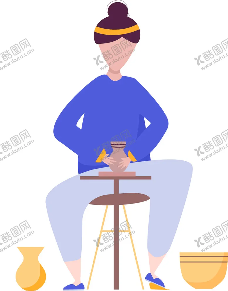 编号：91012302061708254047【酷图网】源文件下载-制作陶器