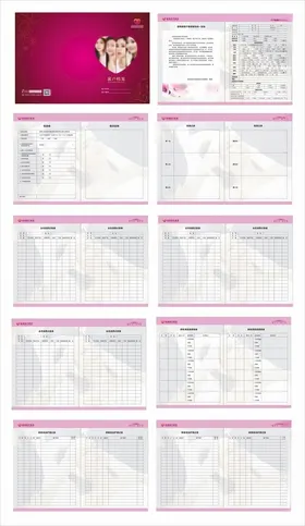 粉色系顾客档案