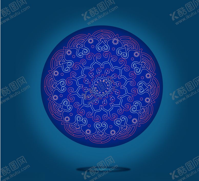 编号：29449907040244596907【酷图网】源文件下载-AI插画渐变万花筒球体