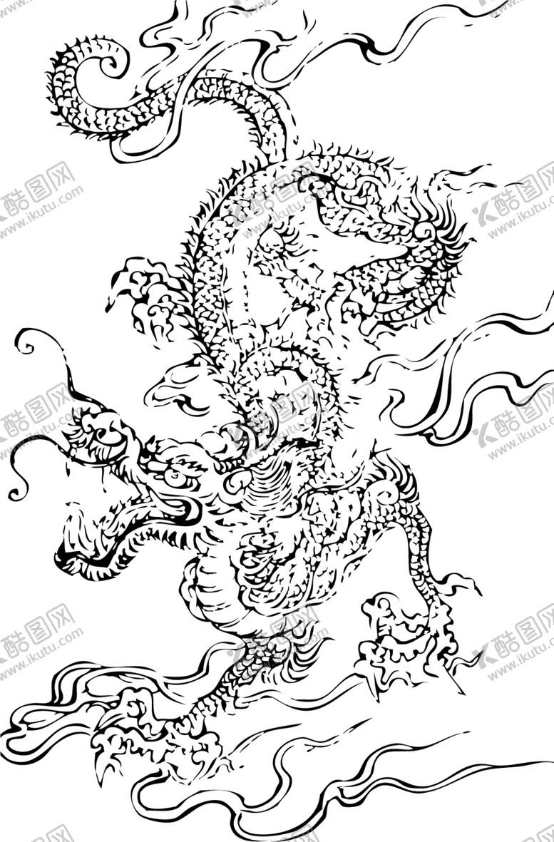 编号：47938404071123304146【酷图网】源文件下载-中国风金色龙元素