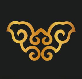 矢量中国风花纹