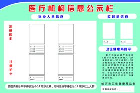 食品安全信息公示栏