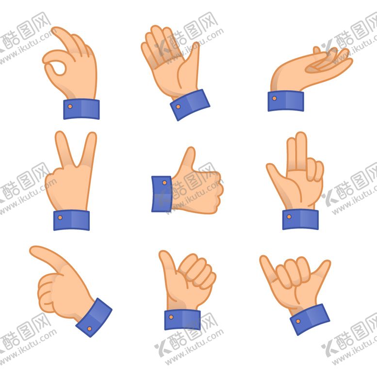 编号：70324910080526432186【酷图网】源文件下载-手势