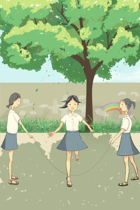 儿童节插画创意卡通海报六一海报快乐