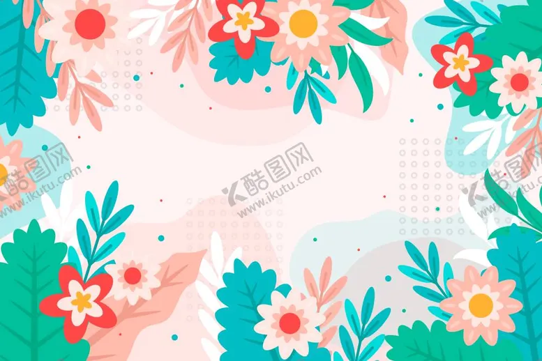 编号：20405312032053226146【酷图网】源文件下载-花朵手绘植物壁纸