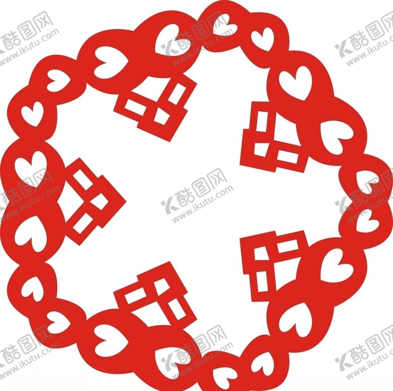 编号：92093604261355523580【酷图网】源文件下载-六角剪花窗花纸图案背景元素