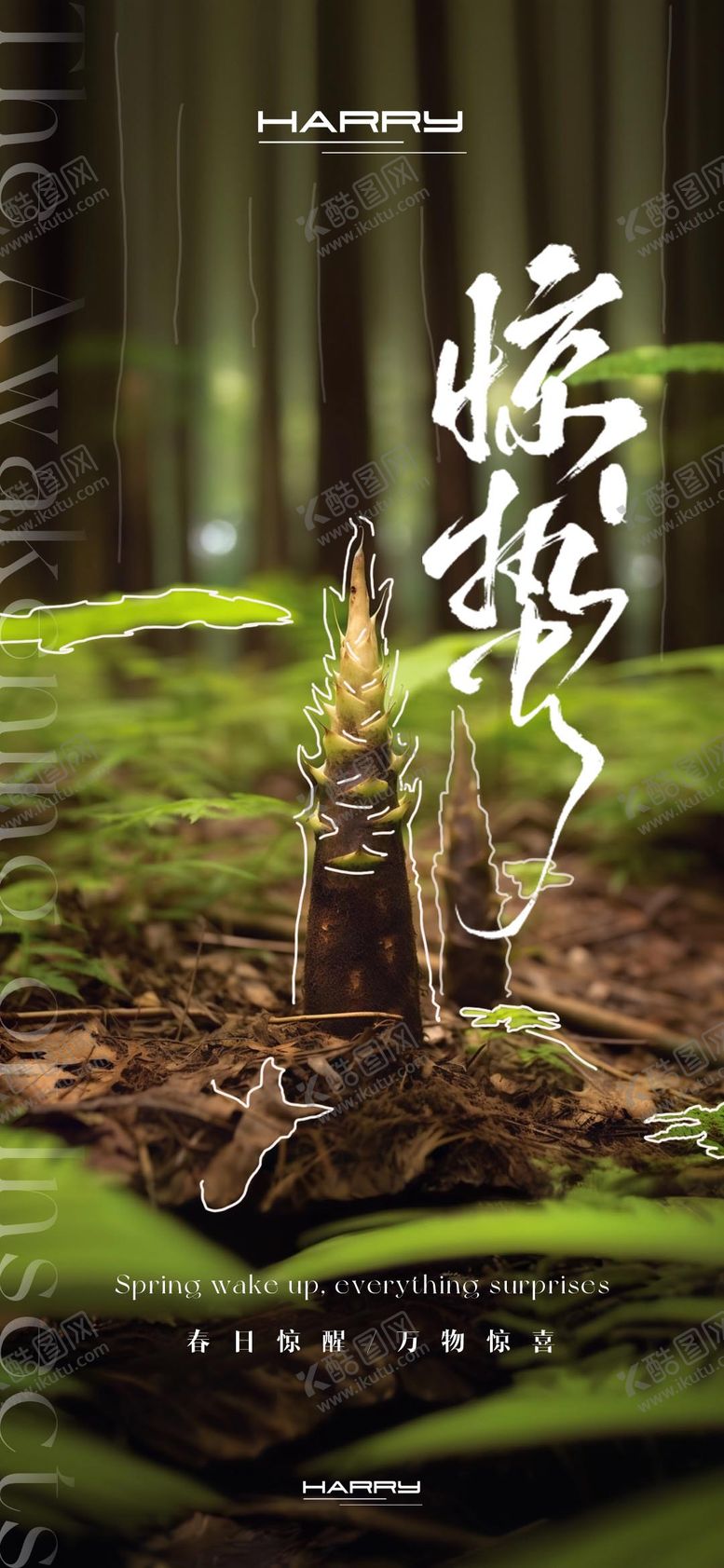 编号：27168103061949227085【酷图网】源文件下载-惊蛰节气宣传海报