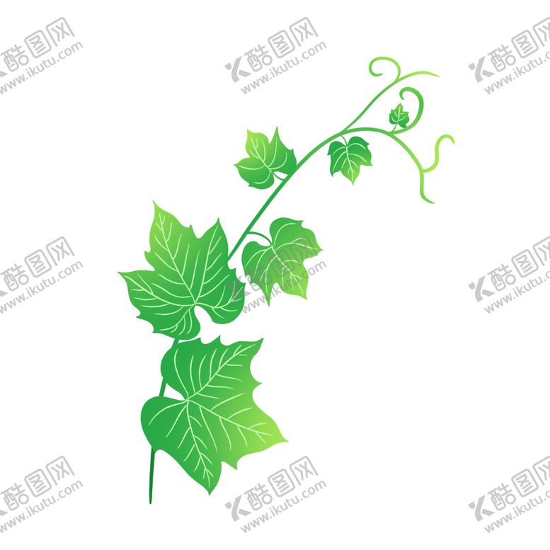 编号：56293402120704345117【酷图网】源文件下载-春季国潮绿色植物