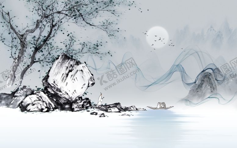 编号：10293709251930461796【酷图网】源文件下载-工笔花鸟背景墙装饰画