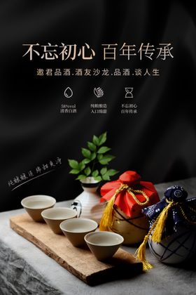 白酒传统酒瓶酒壶海报