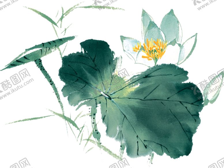 编号：45789611011405289662【酷图网】源文件下载-水墨风荷花