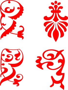 花边古代古典圆形纹牌匾框中国风