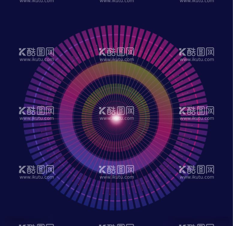 编号：35869903221033519590【酷图网】源文件下载-科技彩色圆线条