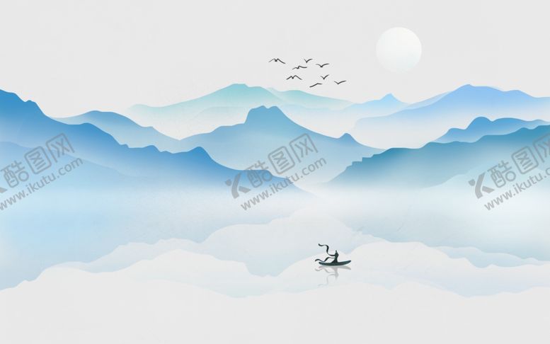 编号：63391804171945202431【酷图网】源文件下载-禅意山水背景