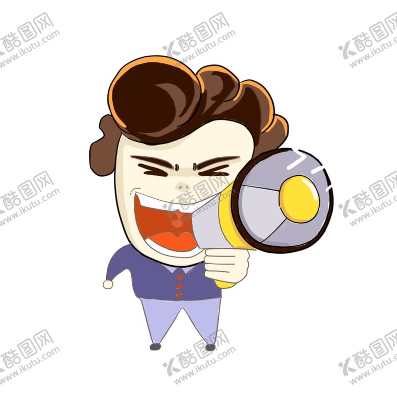 编号：97253509222131188846【酷图网】源文件下载-人物喇叭宣传合成海报素材