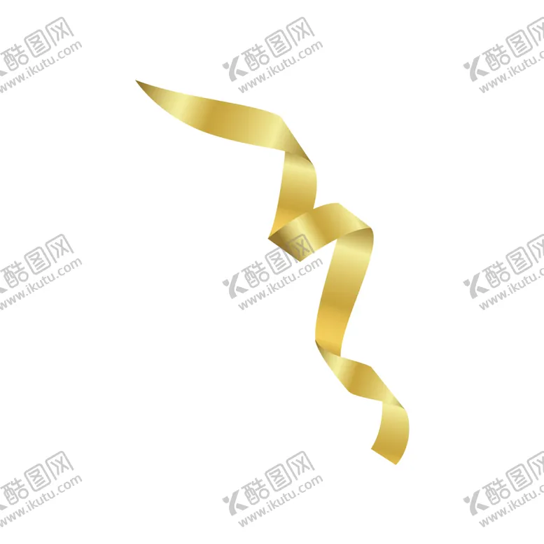 编号：40749306152334081697【酷图网】源文件下载-金色飘带