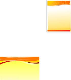 黄色展板模板