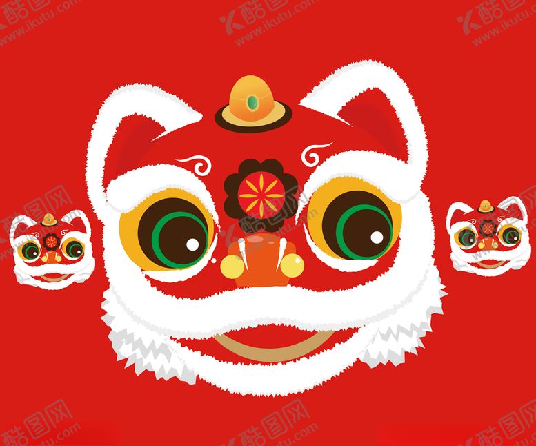 编号：11143907062048499095【酷图网】源文件下载-舞狮子的头