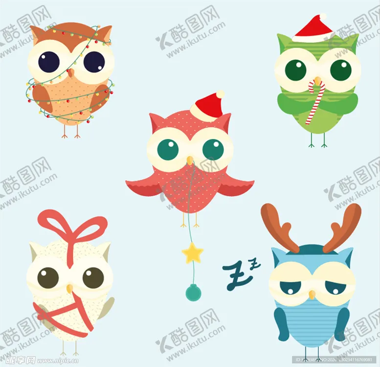 编号：35449303281205375903【酷图网】源文件下载-卡通猫头鹰