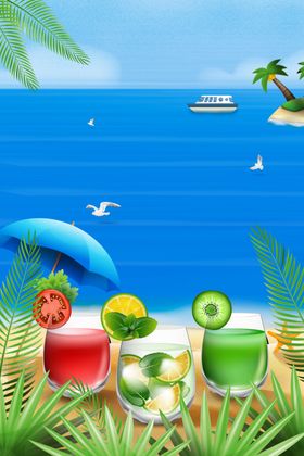 夏季沙滩海洋