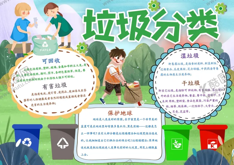 编号：58489609272138505777【酷图网】源文件下载-垃圾分类