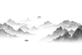水墨山水背景