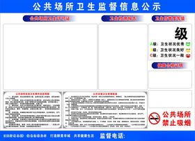 公共浴室场所卫生监督牌