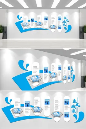 企业文化墙发展历程标语正能量标语
