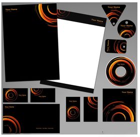 多彩几何图案品牌视觉设计