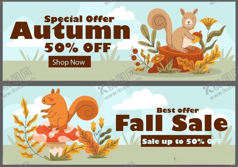 编号：52266509290946012301【酷图网】源文件下载-秋季促销海报