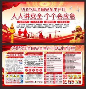 2023安全生产月展板