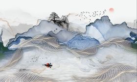 中式线条画