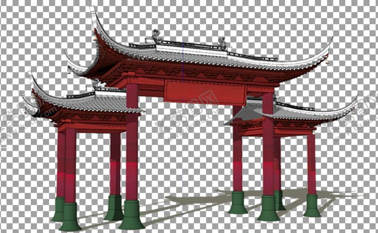 编号：95733905160320105711【酷图网】源文件下载-中式门头
